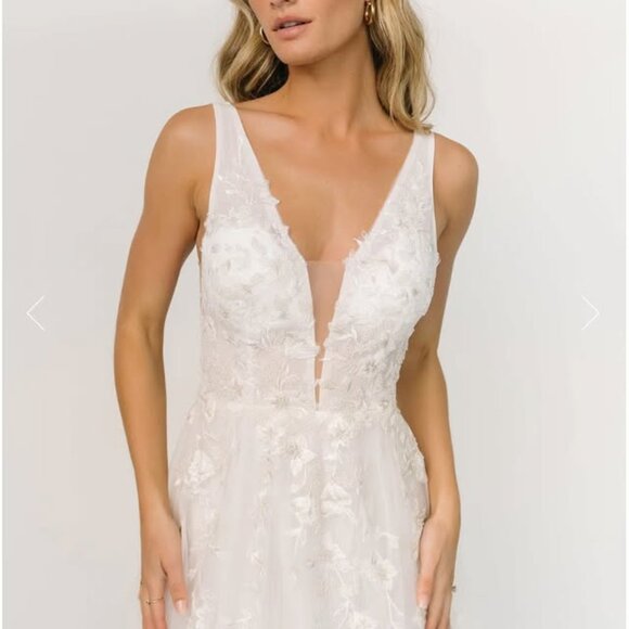 Baltic Born "Forever Tulle" Bridal Gown in Off White, Size Large - Picture 3 of 12